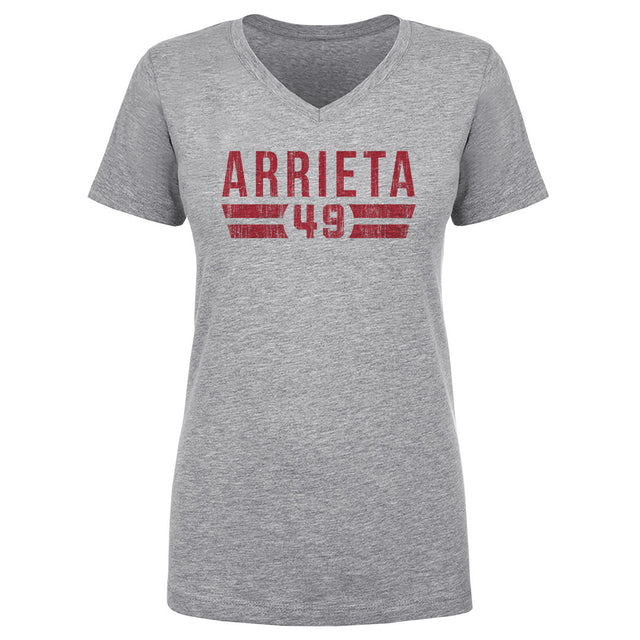 Jake Arrieta Women's V-Neck T-Shirt | 500 LEVEL