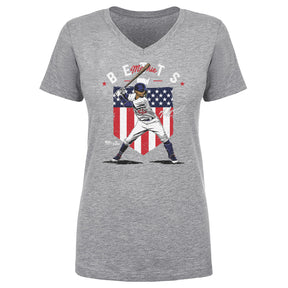 Mookie Betts Women's V-Neck T-Shirt | 500 LEVEL