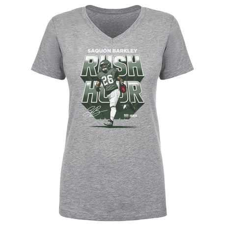 Saquon Barkley Women's V-Neck T-Shirt | 500 LEVEL