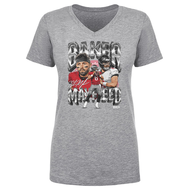 Baker Mayfield Women's V-Neck T-Shirt | 500 LEVEL