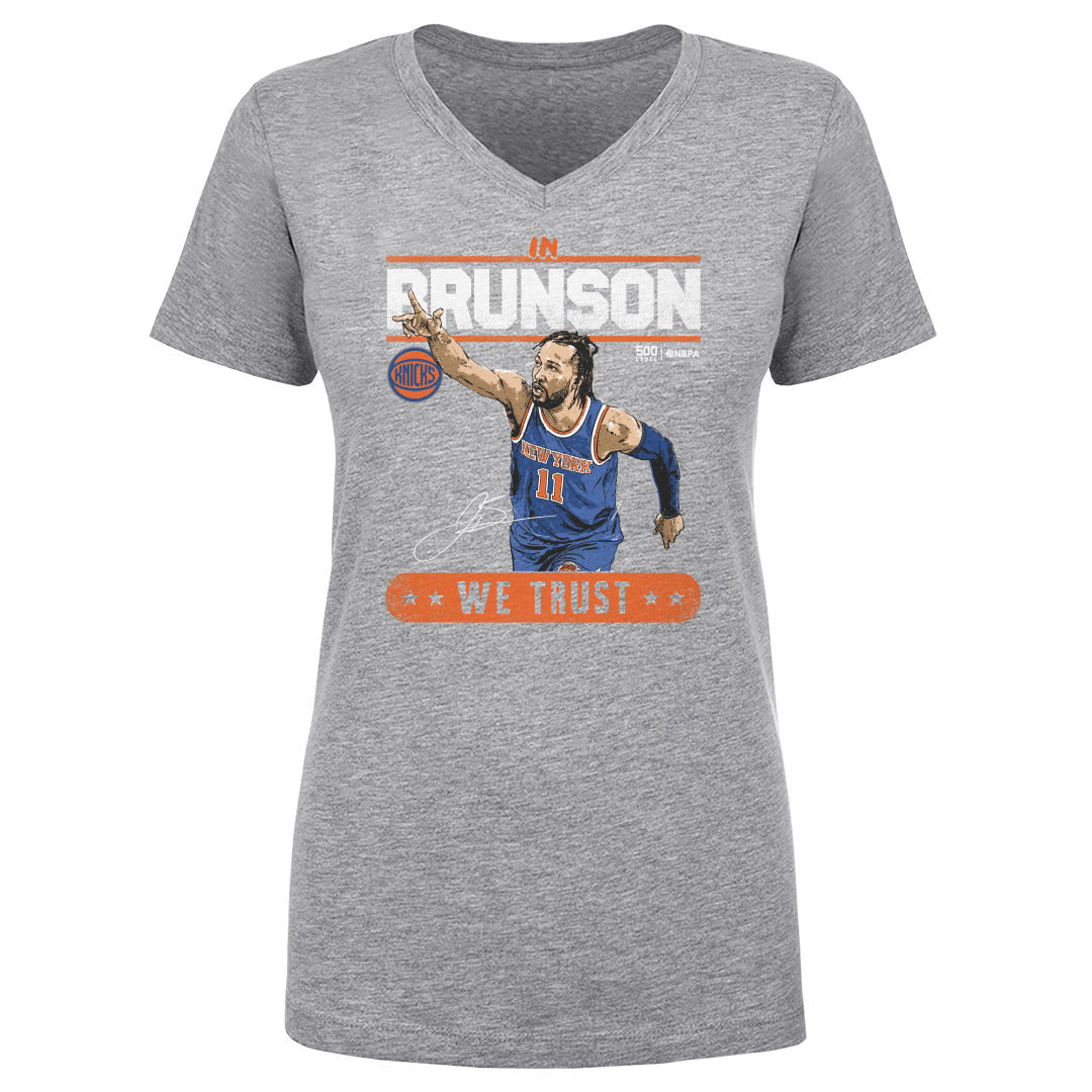 Jalen Brunson Women's V-Neck T-Shirt | 500 LEVEL