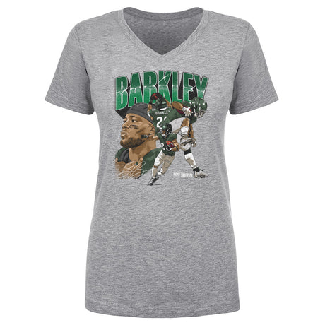 Saquon Barkley Women's V-Neck T-Shirt | 500 LEVEL
