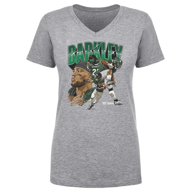 Saquon Barkley Women's V-Neck T-Shirt | 500 LEVEL