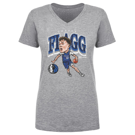 Cooper Flagg Women's V-Neck T-Shirt | 500 LEVEL