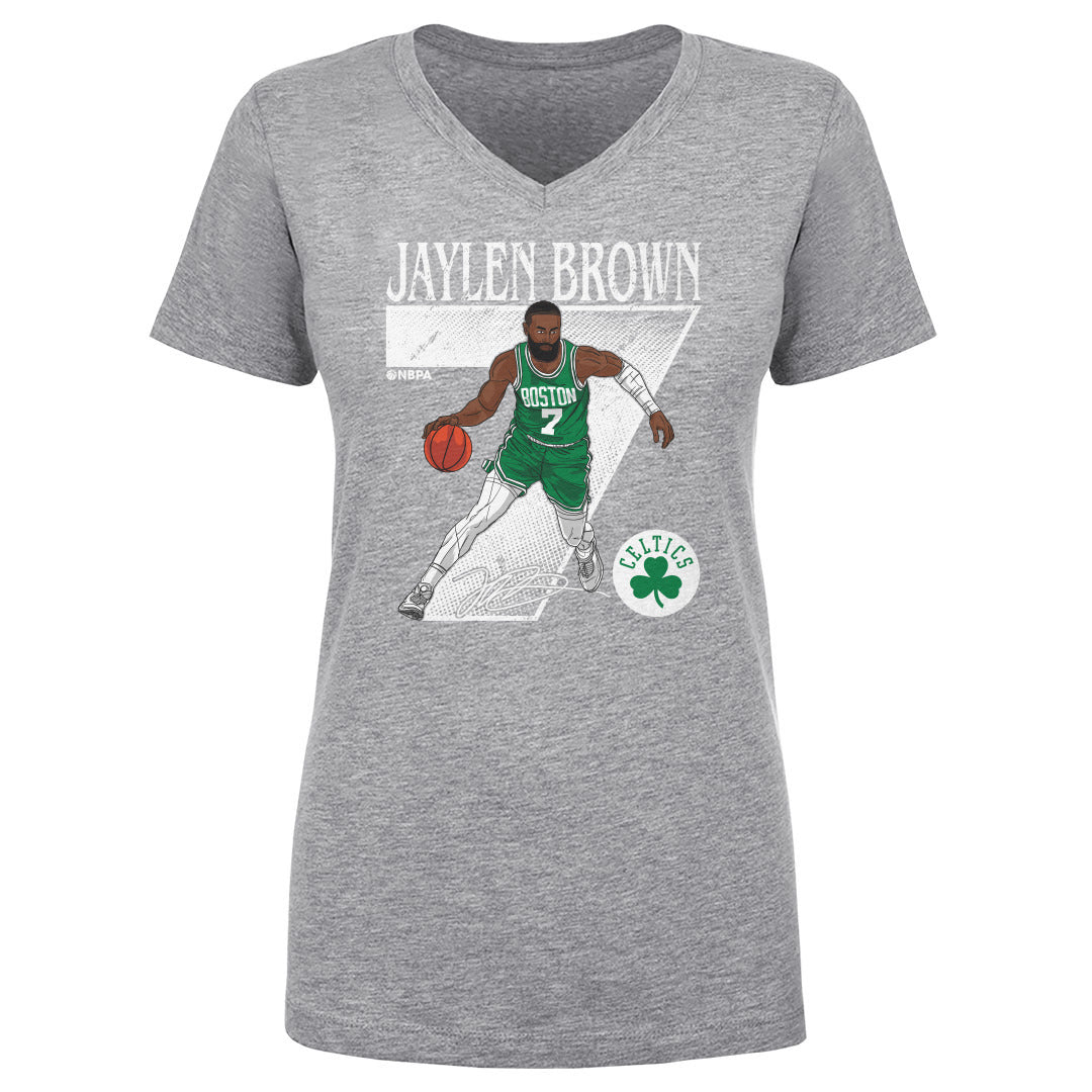 Jaylen Brown Women's V-Neck T-Shirt | 500 LEVEL