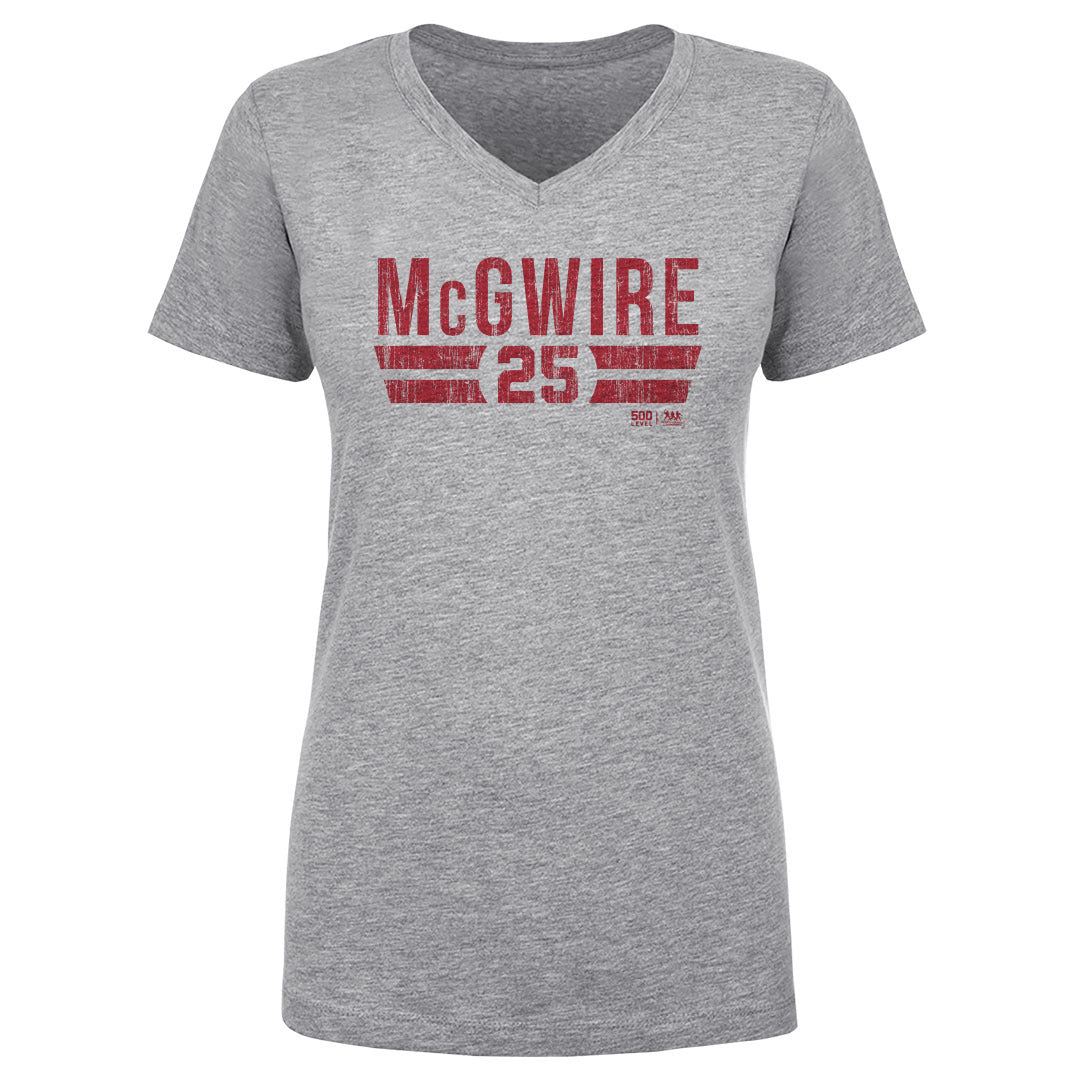 Mark McGwire Women's V-Neck T-Shirt | 500 LEVEL