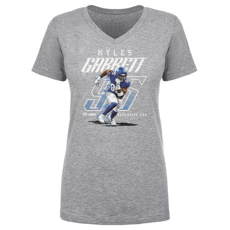 Myles Garrett Women's V-Neck T-Shirt | 500 LEVEL