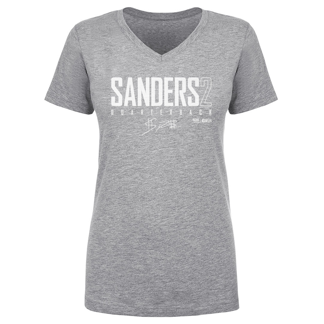 Shedeur Sanders Women's V-Neck T-Shirt | 500 LEVEL