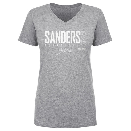 Shedeur Sanders Women's V-Neck T-Shirt | 500 LEVEL