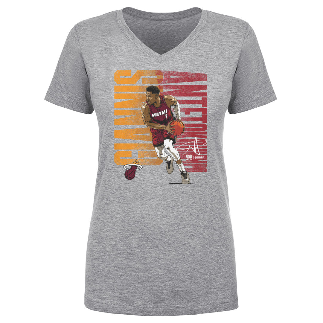 Giannis Antetokounmpo Women's V-Neck T-Shirt | 500 LEVEL