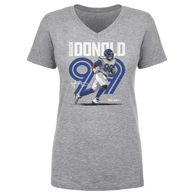 Aaron Donald Women's V-Neck T-Shirt | 500 LEVEL