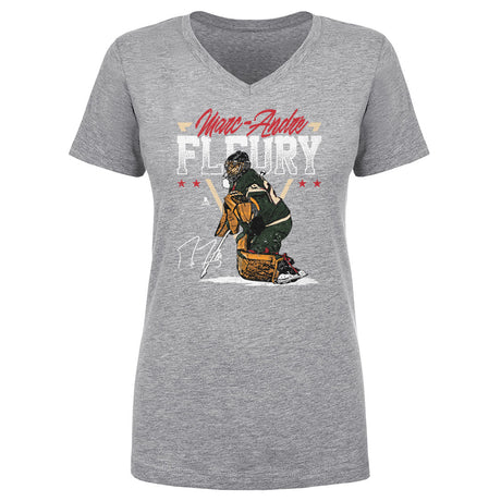 Marc-Andre Fleury Women's V-Neck T-Shirt | 500 LEVEL
