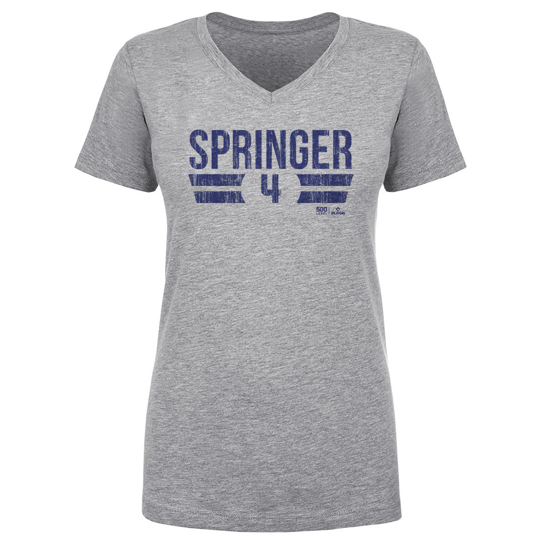 George Springer Women's V-Neck T-Shirt | 500 LEVEL