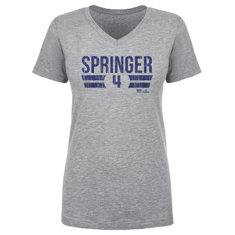 George Springer Women's V-Neck T-Shirt | 500 LEVEL