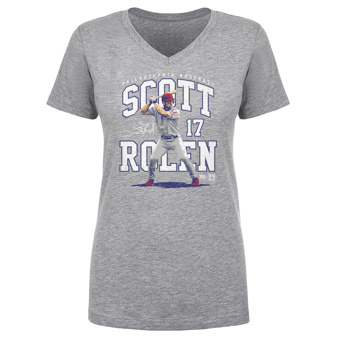 Scott Rolen Women's V-Neck T-Shirt | 500 LEVEL