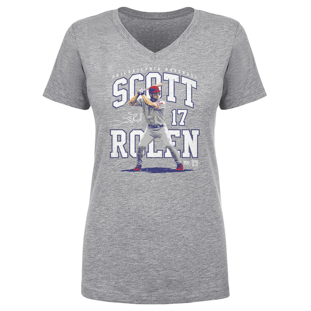 Scott Rolen Women's V-Neck T-Shirt | 500 LEVEL