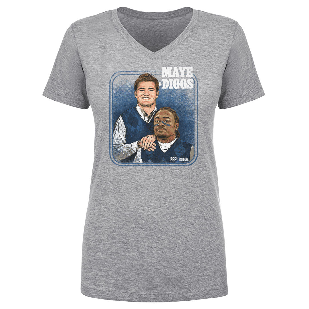 Drake Maye Women's V-Neck T-Shirt | 500 LEVEL