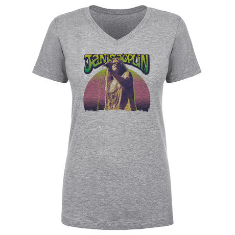 Janis Joplin Women's V-Neck T-Shirt | 500 LEVEL