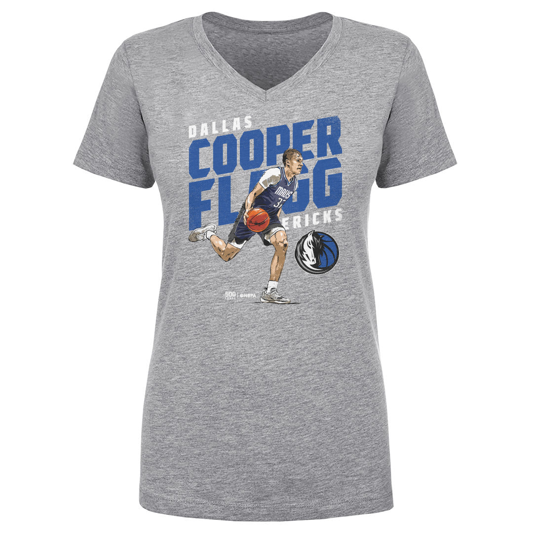 Cooper Flagg Women's V-Neck T-Shirt | 500 LEVEL