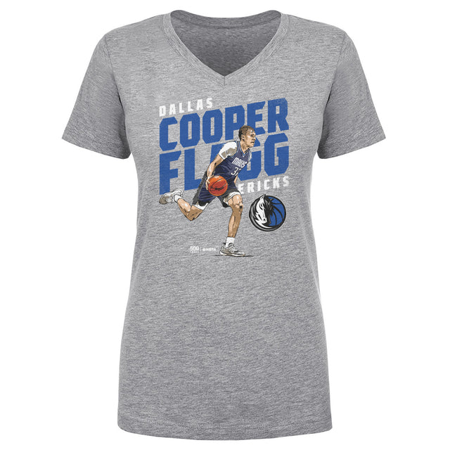Cooper Flagg Women's V-Neck T-Shirt | 500 LEVEL