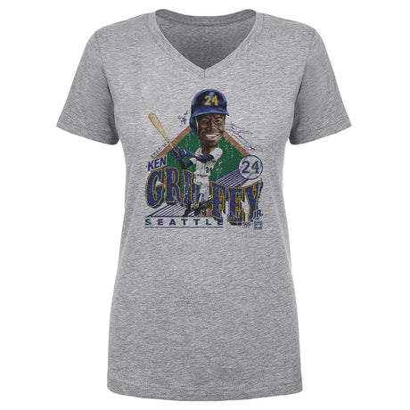 Ken Griffey Jr. Women's V-Neck T-Shirt | 500 LEVEL
