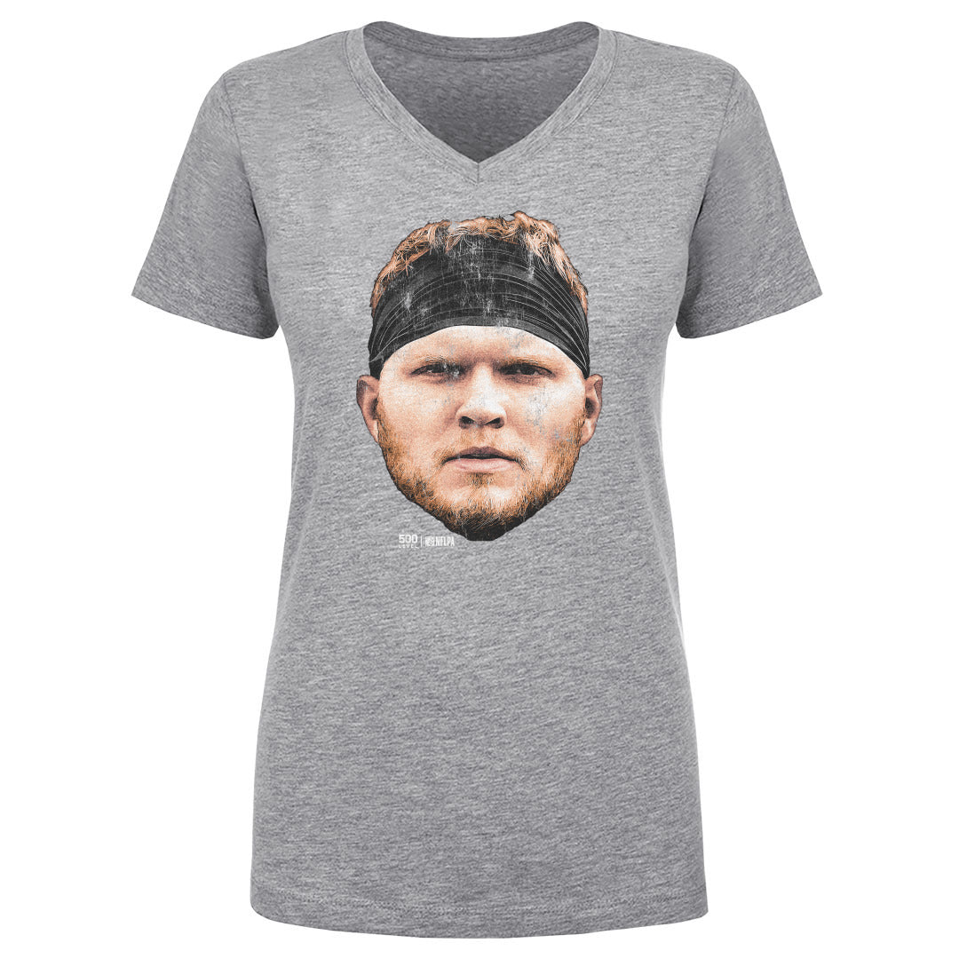 Aidan Hutchinson Women's V-Neck T-Shirt | 500 LEVEL