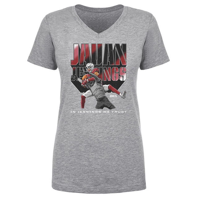 Jauan Jennings Women's V-Neck T-Shirt | 500 LEVEL