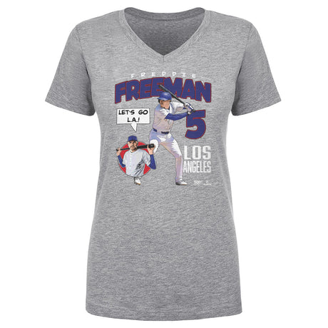 Freddie Freeman Women's V-Neck T-Shirt | 500 LEVEL