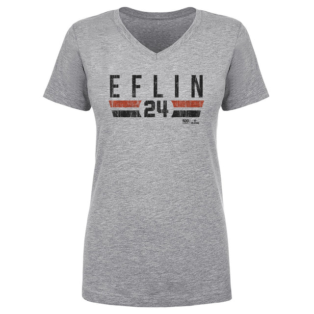 Zach Eflin Women's V-Neck T-Shirt | 500 LEVEL