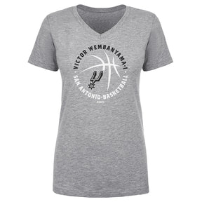 Victor Wembanyama Women's V-Neck T-Shirt | 500 LEVEL