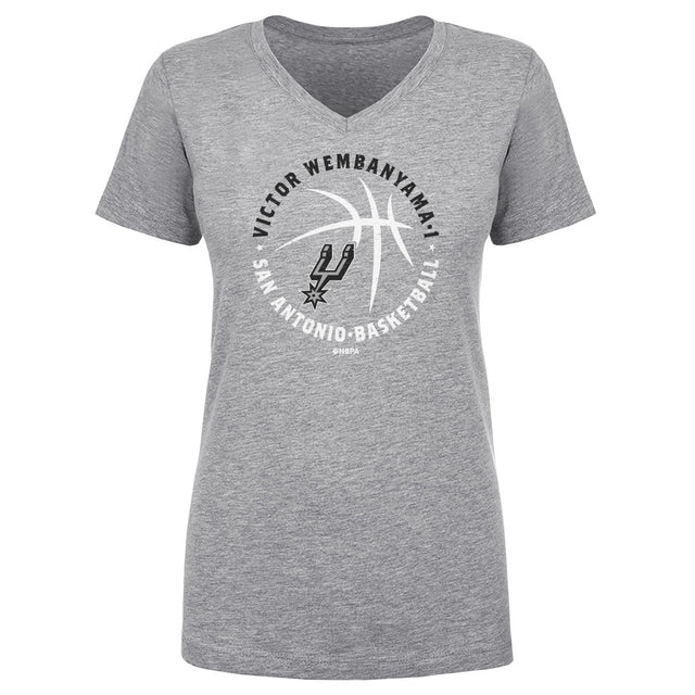Victor Wembanyama Women's V-Neck T-Shirt | 500 LEVEL