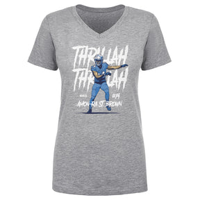 Amon-Ra St. Brown Women's V-Neck T-Shirt | 500 LEVEL