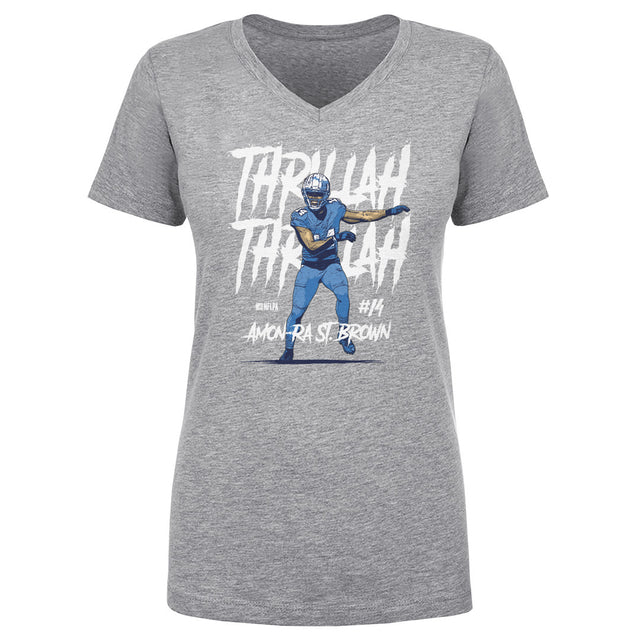 Amon-Ra St. Brown Women's V-Neck T-Shirt | 500 LEVEL