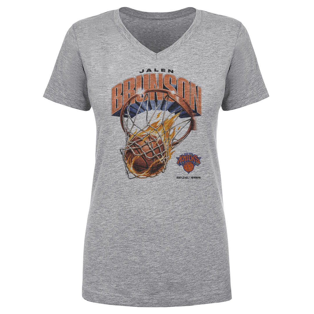 Jalen Brunson Women's V-Neck T-Shirt | 500 LEVEL
