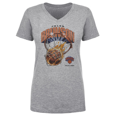 Jalen Brunson Women's V-Neck T-Shirt | 500 LEVEL
