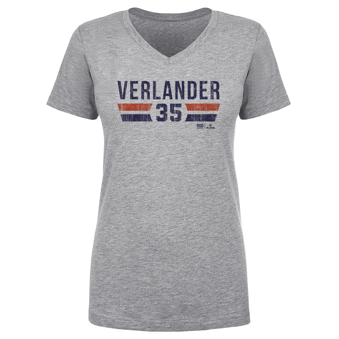 Justin Verlander Women's V-Neck T-Shirt | 500 LEVEL