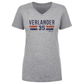 Justin Verlander Women's V-Neck T-Shirt | 500 LEVEL