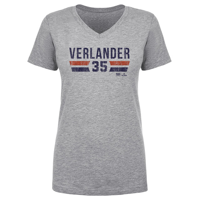 Justin Verlander Women's V-Neck T-Shirt | 500 LEVEL