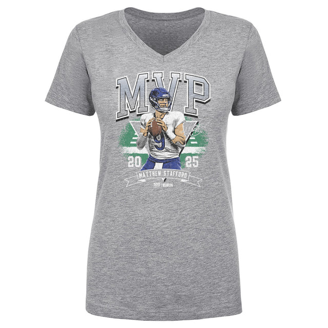 Matthew Stafford Women's V-Neck T-Shirt | 500 LEVEL