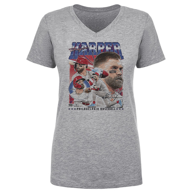 Bryce Harper Women's V-Neck T-Shirt | 500 LEVEL