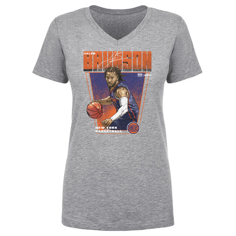 Jalen Brunson Women's V-Neck T-Shirt | 500 LEVEL