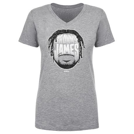 Bronny James Jr. Women's V-Neck T-Shirt | 500 LEVEL
