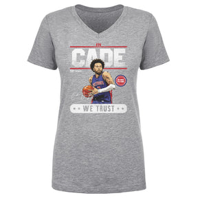 Cade Cunningham Women's V-Neck T-Shirt | 500 LEVEL
