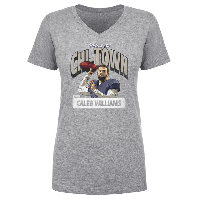 Caleb Williams Women's V-Neck T-Shirt | 500 LEVEL