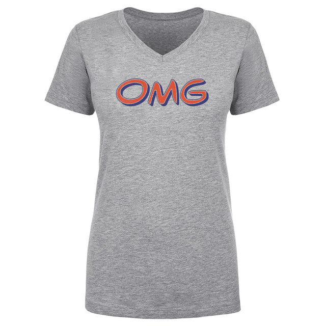 New York M Baseball Women's V-Neck T-Shirt | 500 LEVEL
