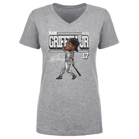 Ken Griffey Jr. Women's V-Neck T-Shirt | 500 LEVEL