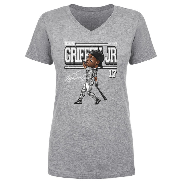 Ken Griffey Jr. Women's V-Neck T-Shirt | 500 LEVEL