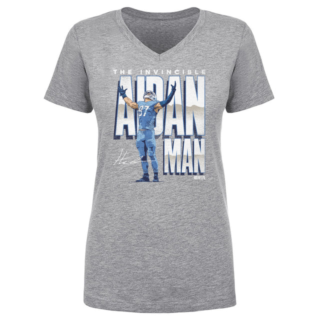 Aidan Hutchinson Women's V-Neck T-Shirt | 500 LEVEL