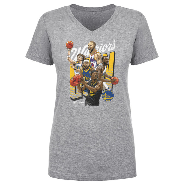 Golden State Warriors Women's V-Neck T-Shirt | 500 LEVEL