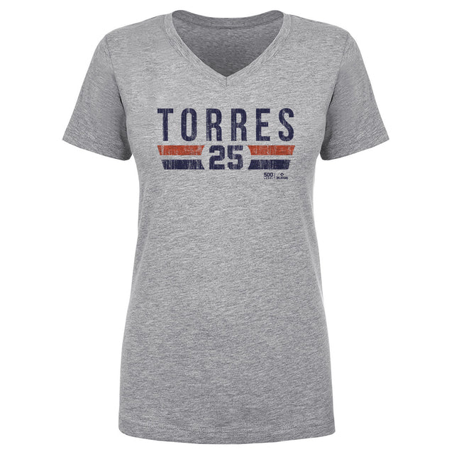 Gleyber Torres Women's V-Neck T-Shirt | 500 LEVEL